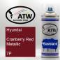 Preview: Hyundai, Cranberry Red Metallic, 7P: 400ml Sprühdose, von ATW Autoteile West.